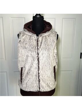 Patagonia Conejo Fuzzy Hooded Vest, Sz Medium